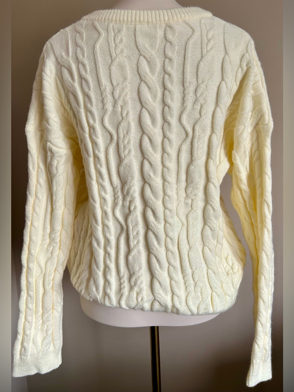 NWT - Cider Cream Multi-Cable Knit Pullover - Picture 9 of 15